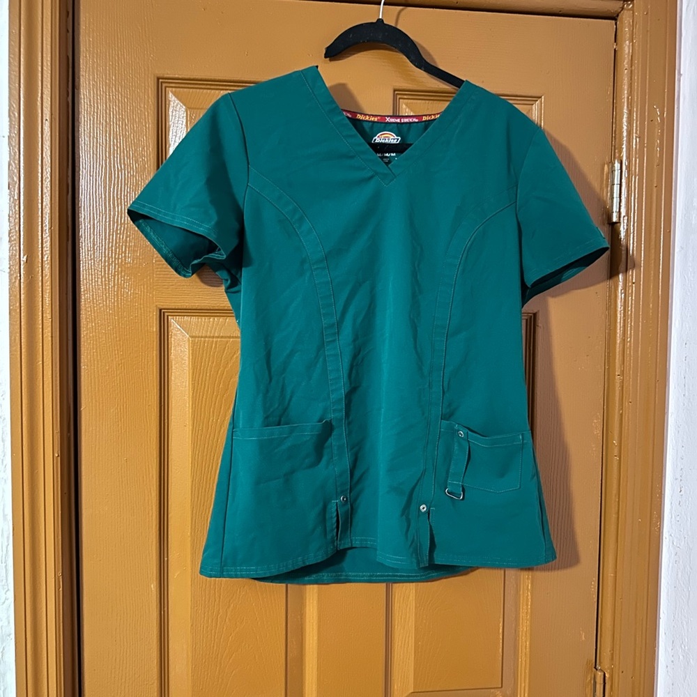 Hunter Green Scuba Scrub Set - Top and Bottom, Medium Size